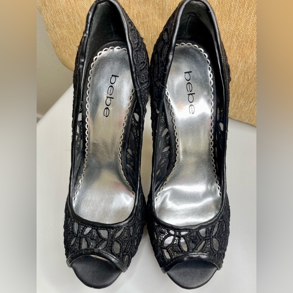 Original BEBE sky high lace stiletto’s - Picture 3 of 9